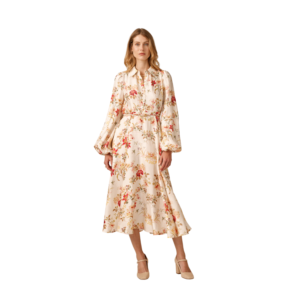 Viscose Shirt Dress - 284 - Botanical