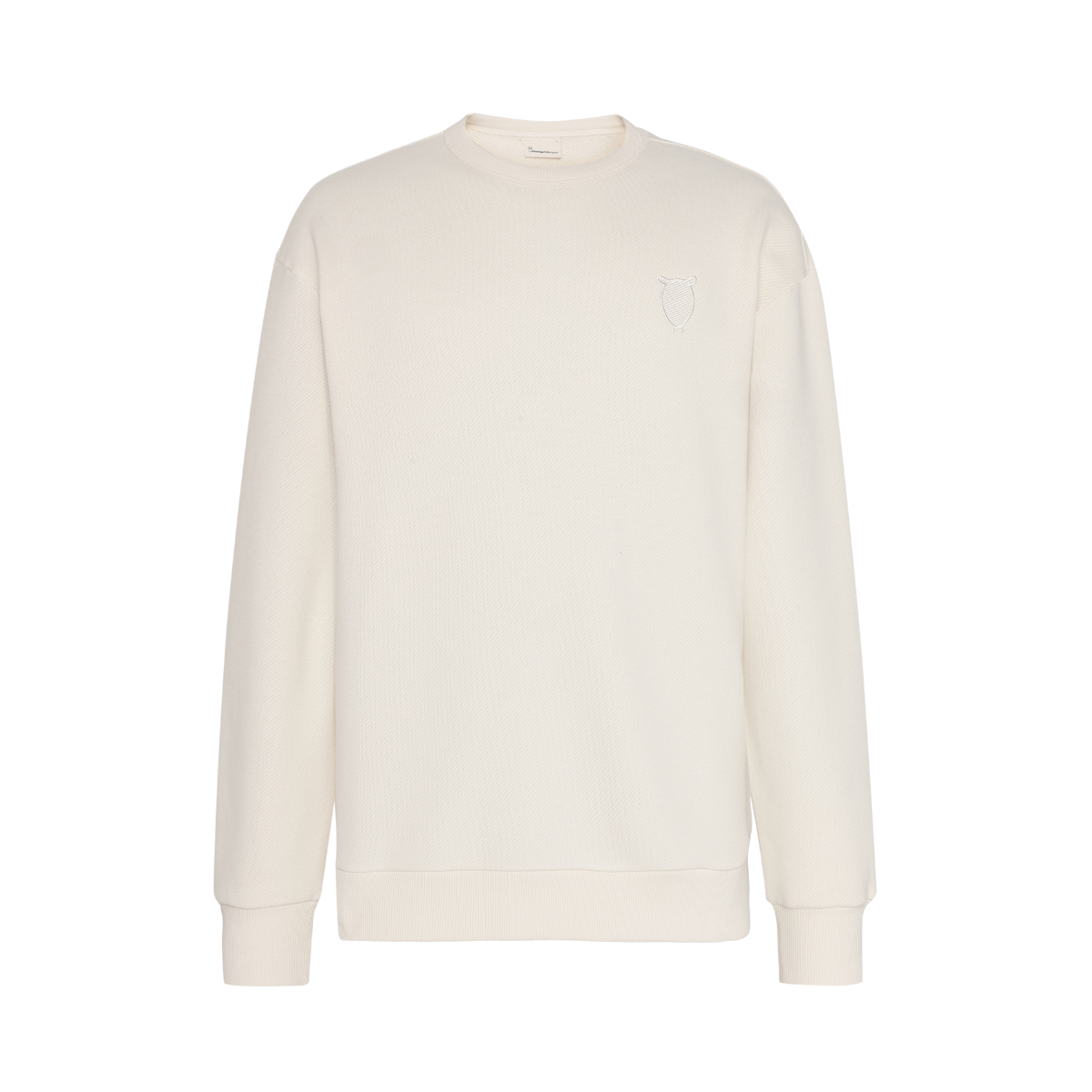 Embroidery Loose Fit Sweat - Egret