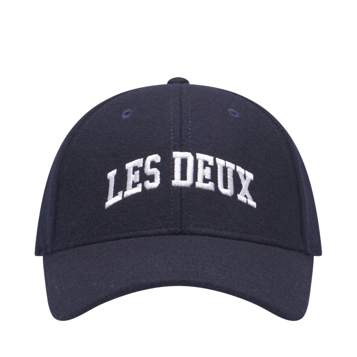 Les Deux Wool Baseball Cap - 460 Dark Navy