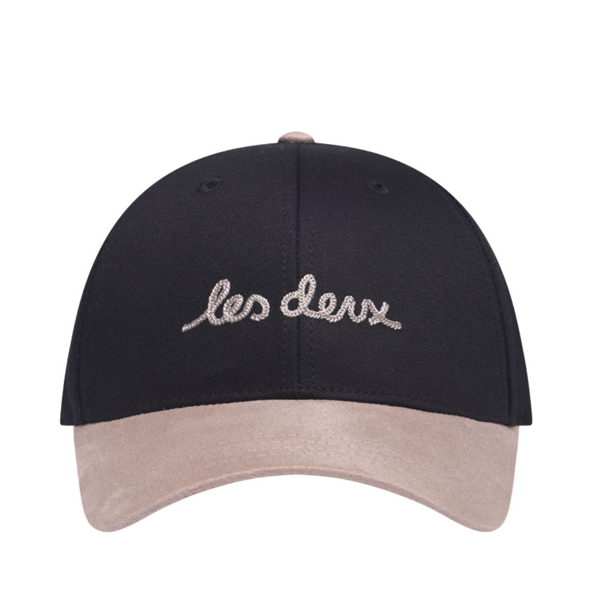 Brad Contrast Suede Baseball Cap - 100 Black
