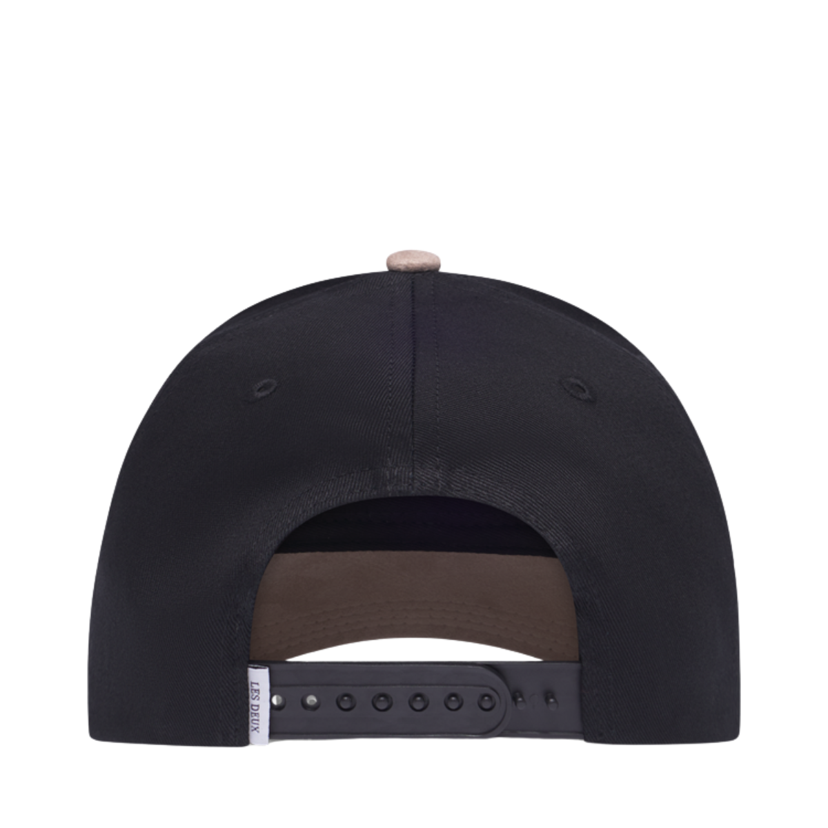 Brad Contrast Suede Baseball Cap - 100 Black