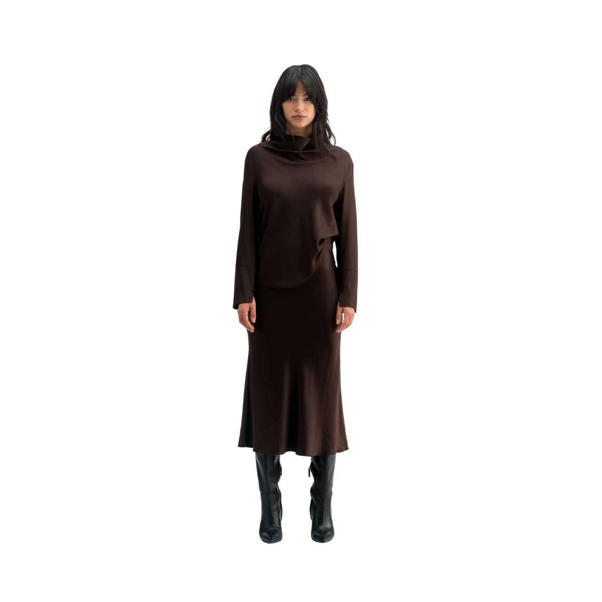 Ayumi Blouse - 36 Dark Brown
