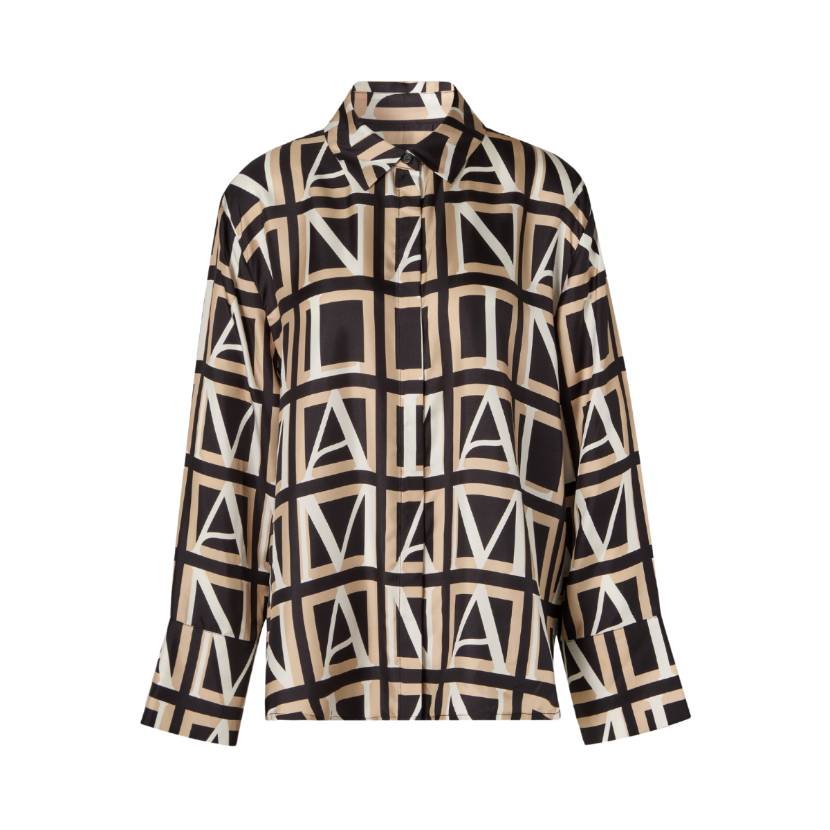 Felicity pocket detail silk shirt - Monogram