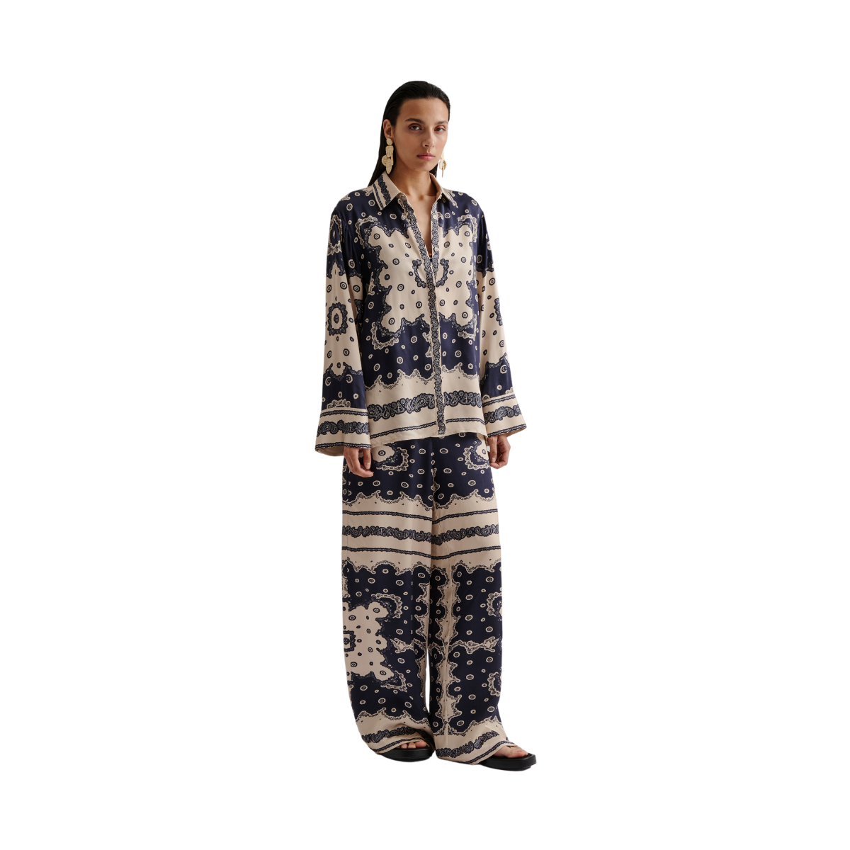 Meya wide fit printed shirt - Bandana