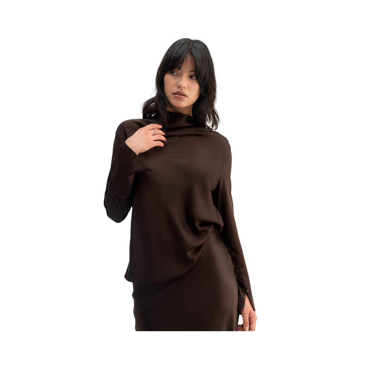 Ayumi Blouse - 36 Dark Brown