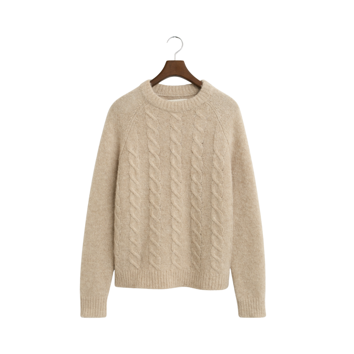Cable C-Neck - 299 Seed Melange