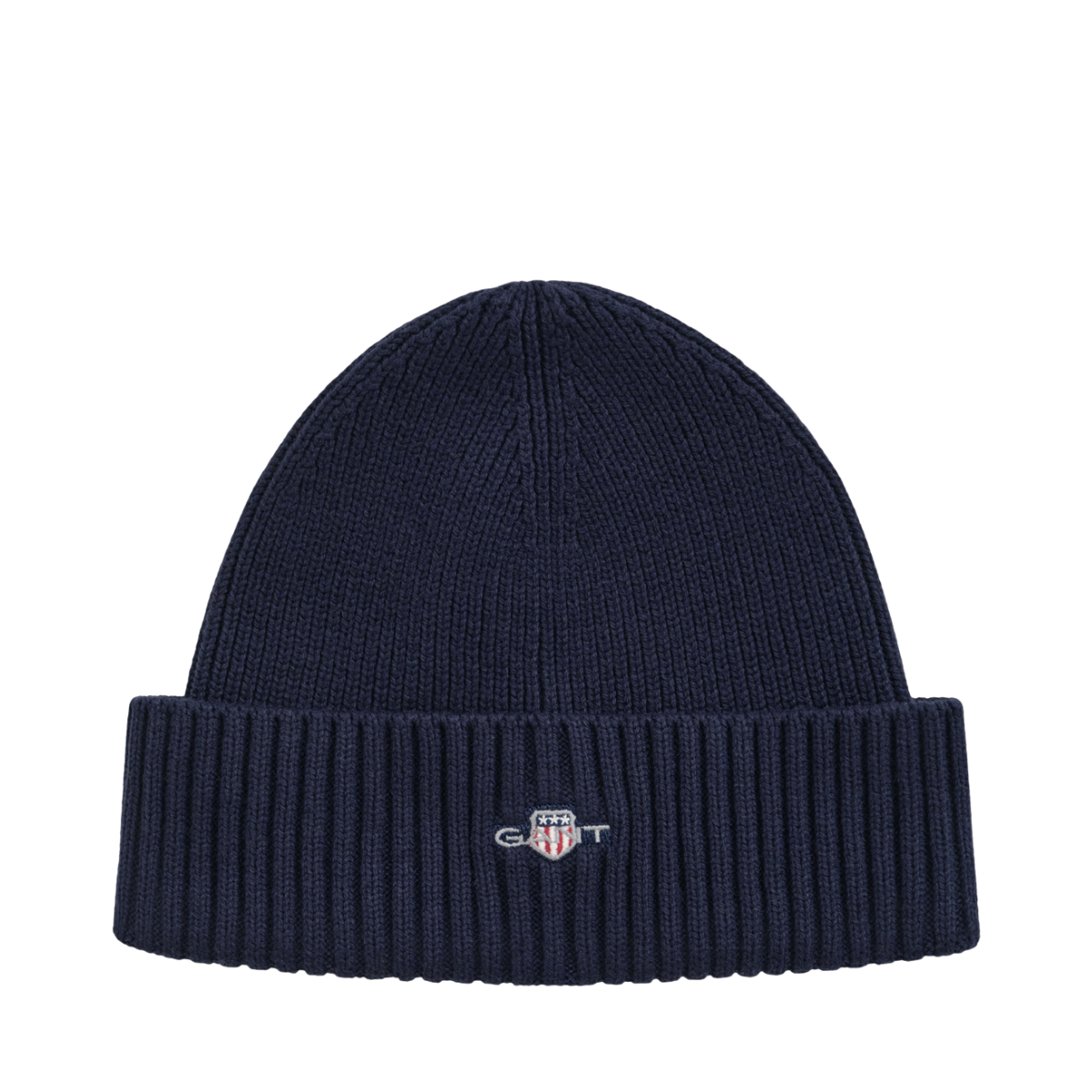 Cotton Blend Logo Beanie - 410 Marine
