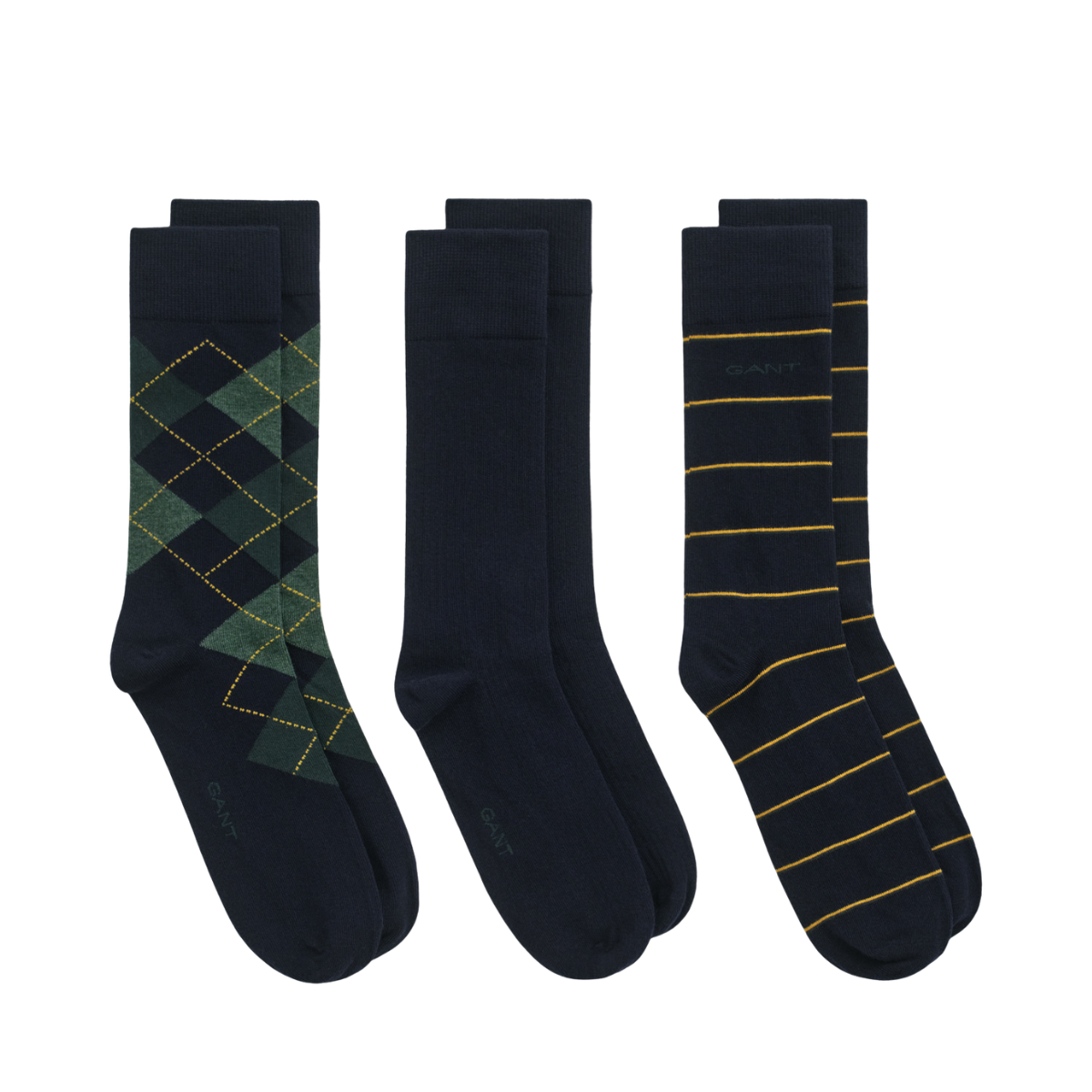 Argyle And Stripe 3-Pack - 410 Marine