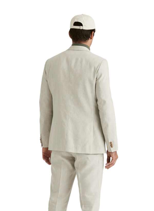 Archie Linen Suit Jacket - Khaki