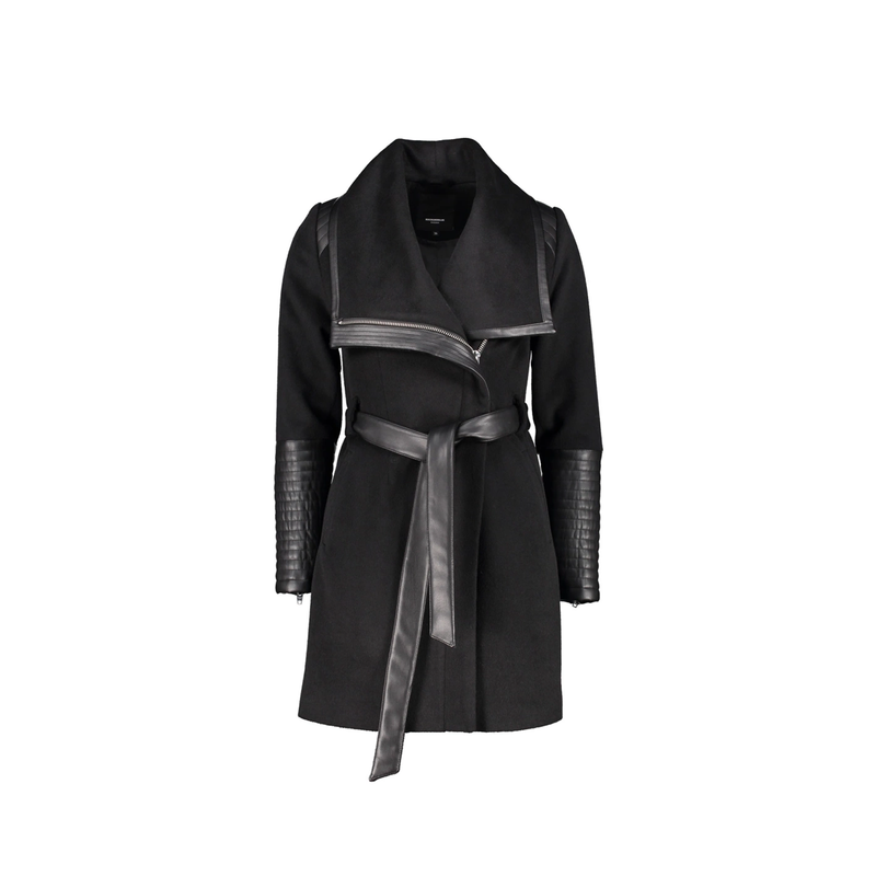Funnel Coat Black