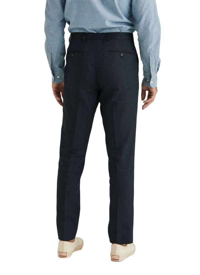 Bobby Linen Suit Trousers - Navy