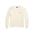 Cable-Knit Wool-Cashmere Sweater - White