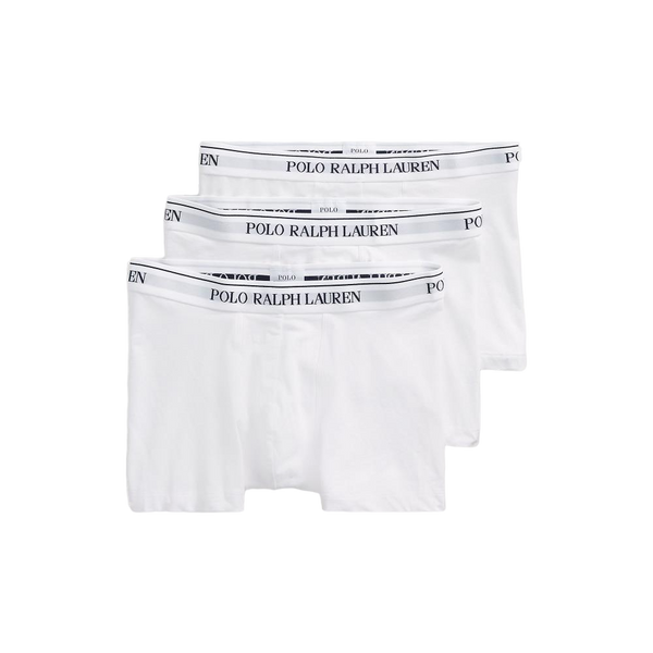 Stretch Cotton Trunk 3-Pack - White