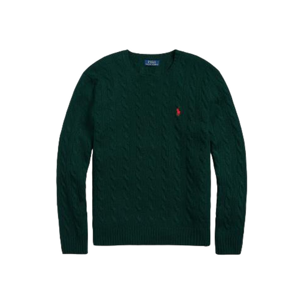 Cable-Knit Wool-Cashmere Sweater - Green