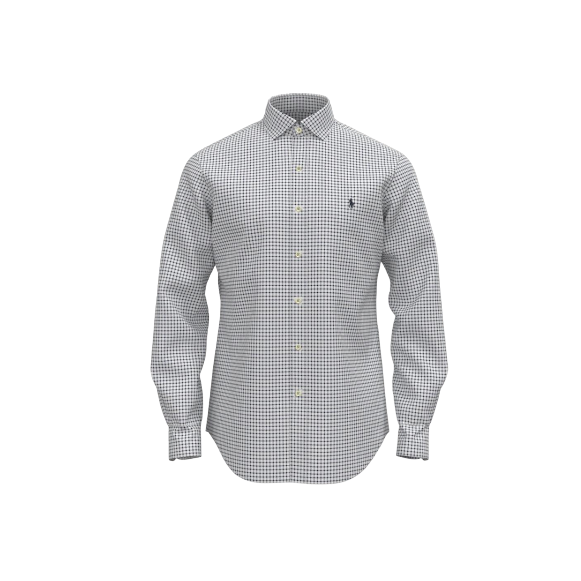 Slim Fit Long Sleeve Dressed Shirt - Navy