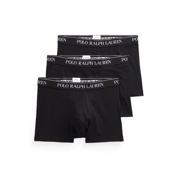 Stretch Cotton Trunk 3-Pack - Black