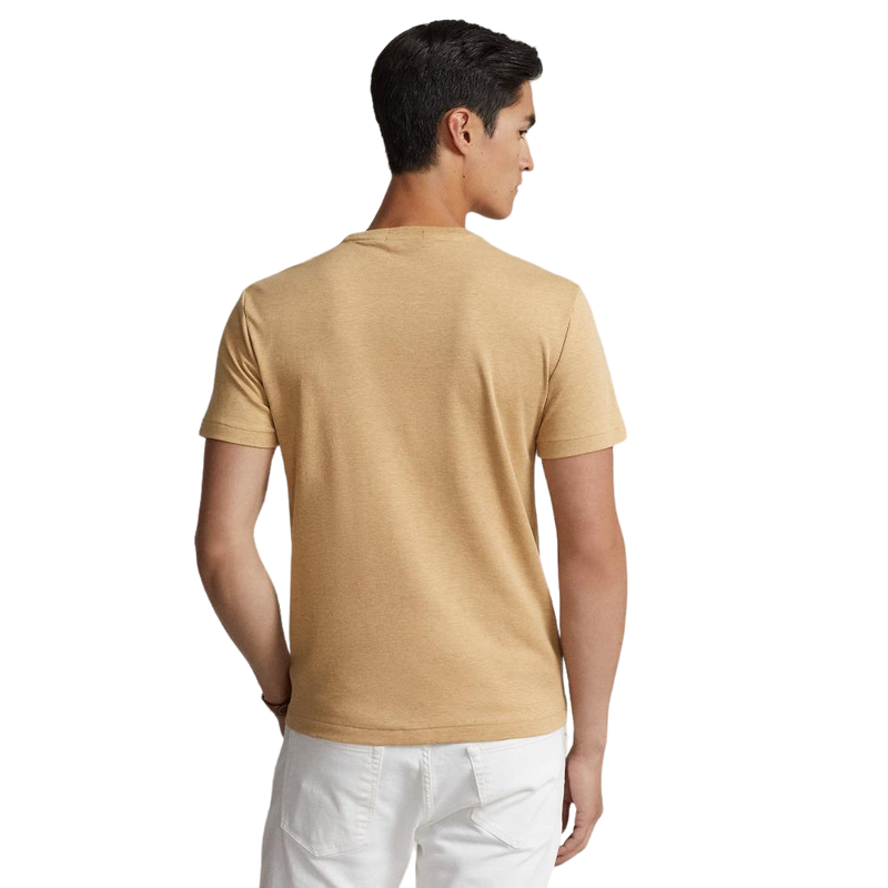 Custom Slim Fit Soft Cotton T-Shirt - Beige