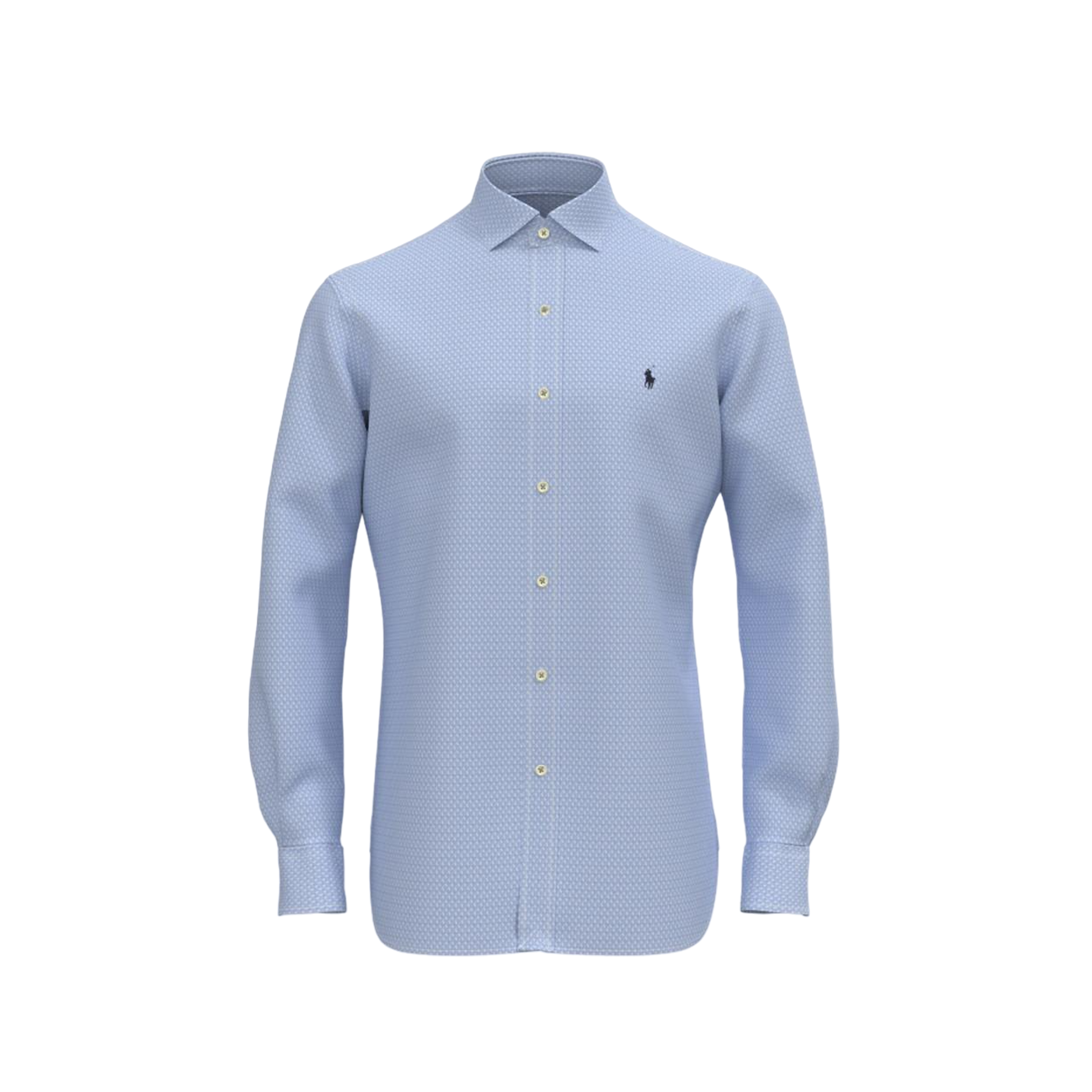 Slim Fit Dobby Shirt - Blue