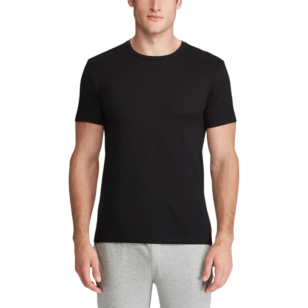 Classic Crewneck Undershirt 2-Pack - Black