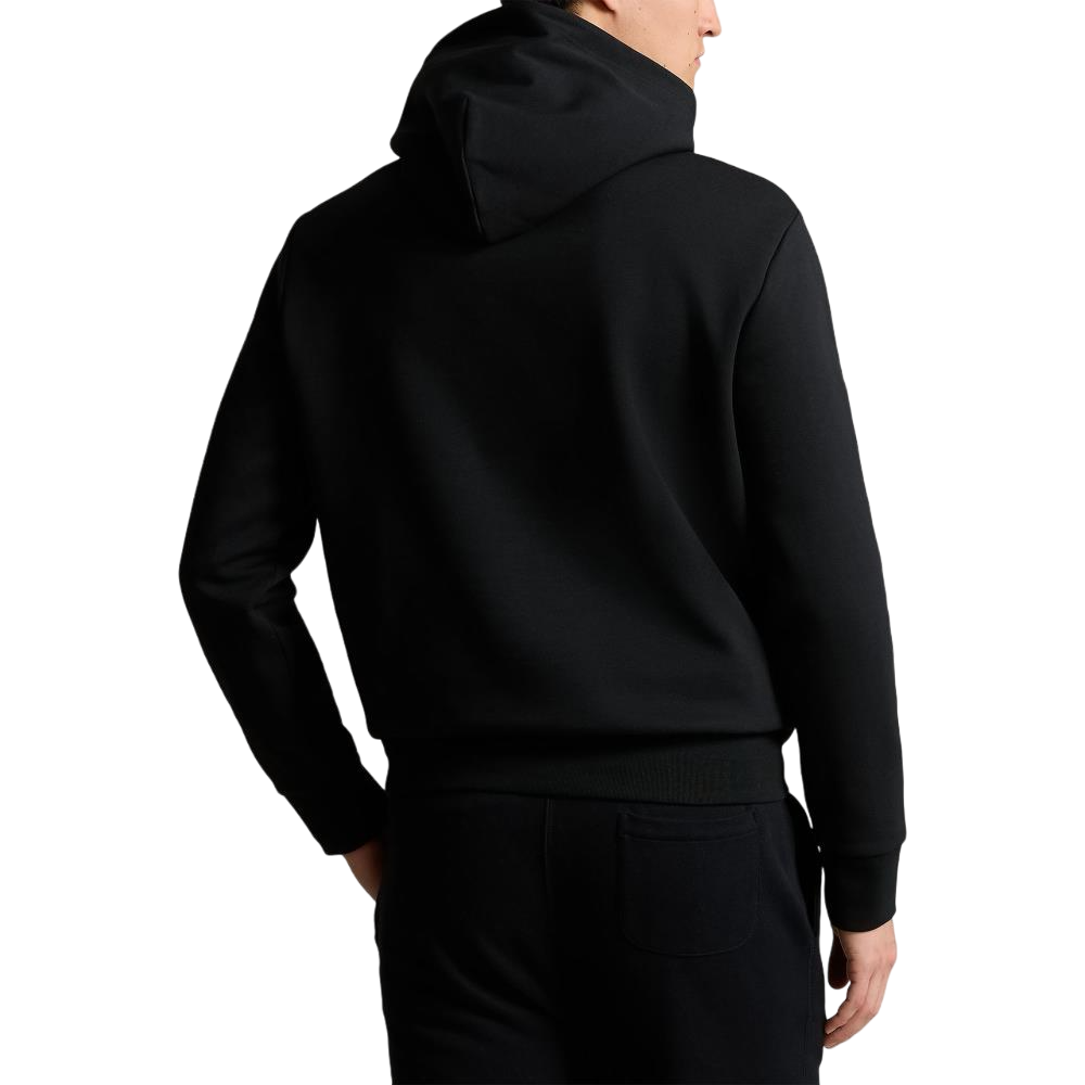 Logo Double-Knit Hoodie - Black