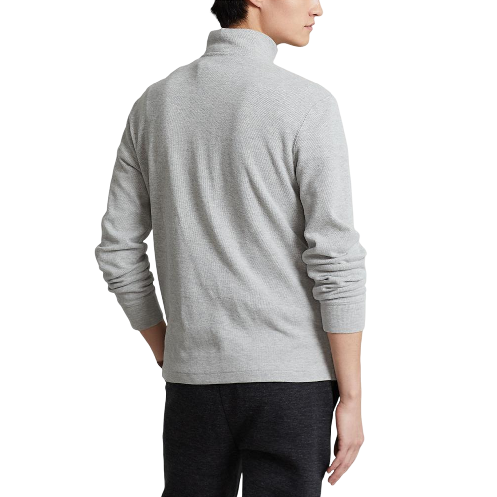 Estate-Rib Quarter-Zip Pullover - Grey