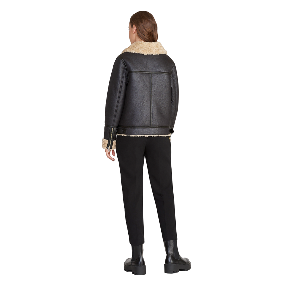 Belle Aviator Jacket - Black