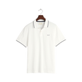 Tipping SS Pique Polo - White