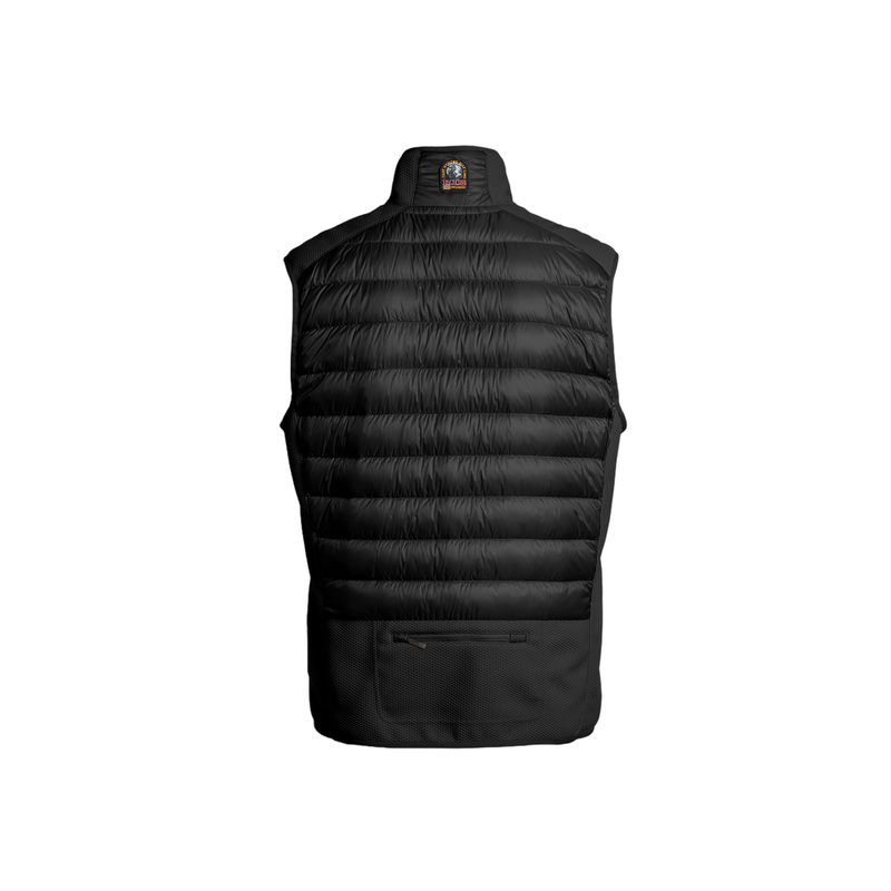 Zavier Fleece/Nylon Vest - Black