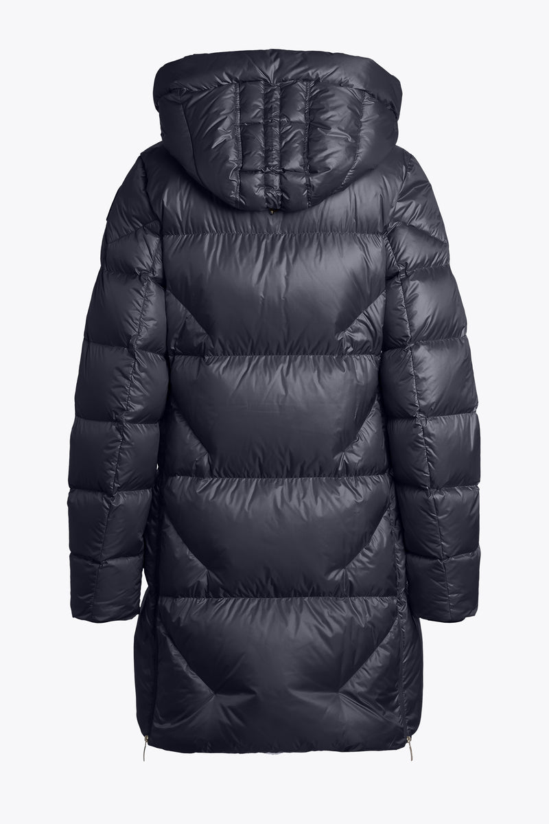 Janet Hooded Down Jacket - Navy