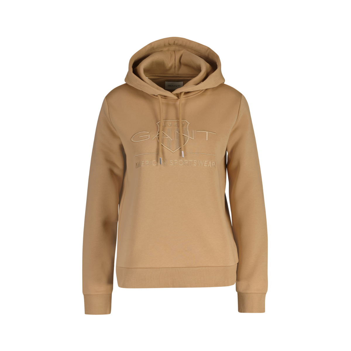 Tonal Archive Shield Hoodie - Beige