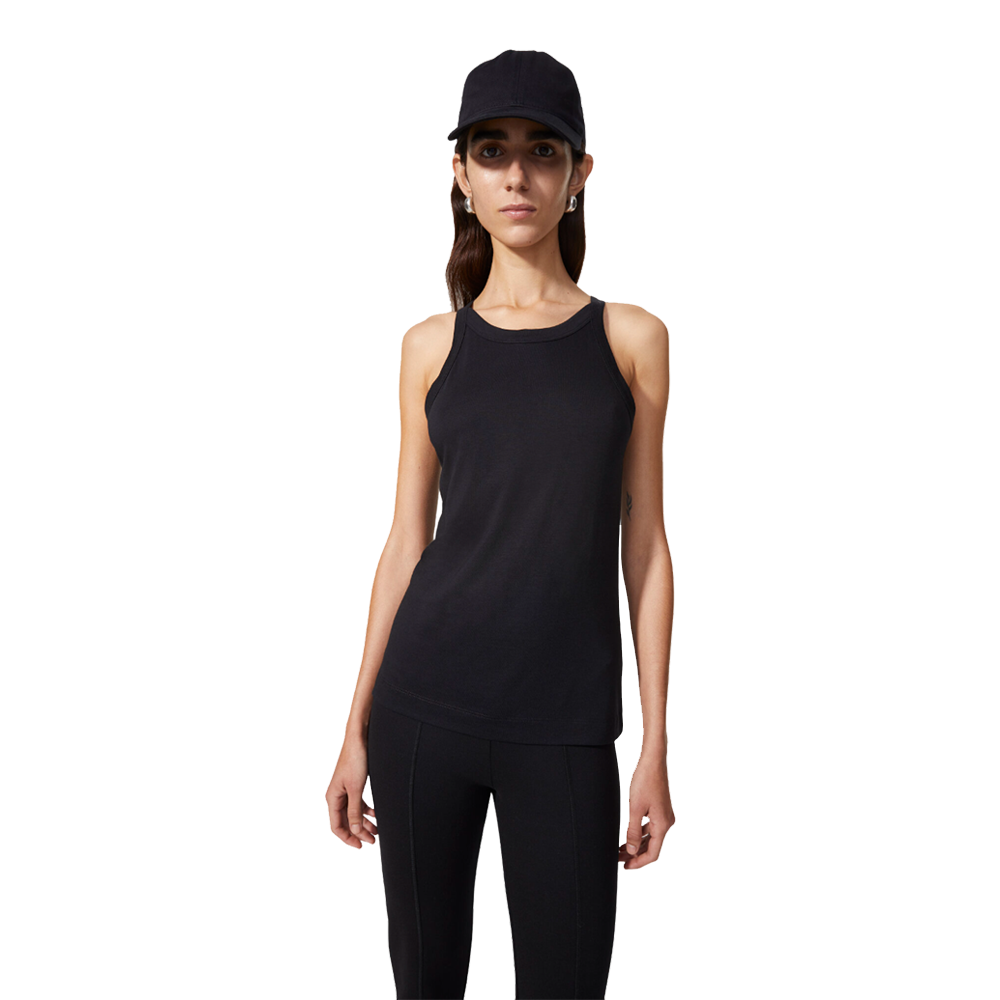 Oana Supple Tank Top - Black