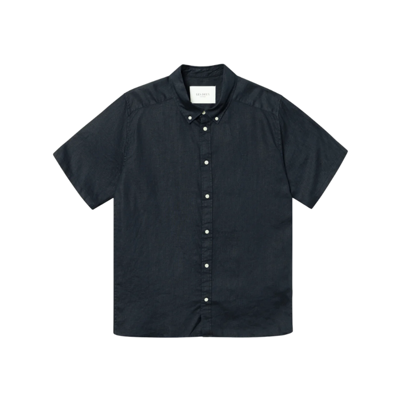 Kris Linen SS Shirt - Navy