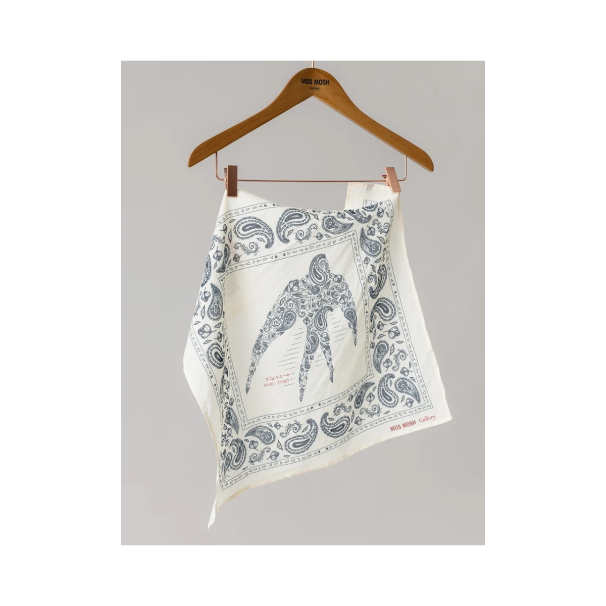 MMGMartin Paisley Neckerchief - Ecru