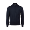 Pullover Knitted Half Zip - Black