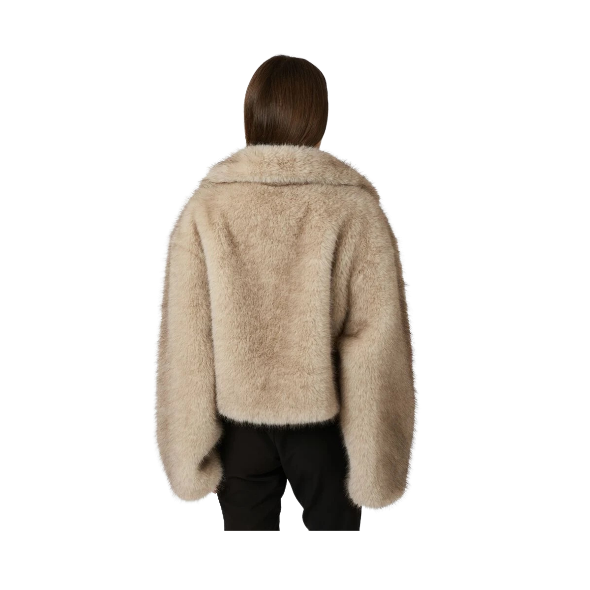 Steff Faux Fur Jacket - Beige