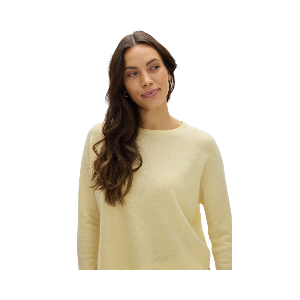 Curved Sweater - Yellow