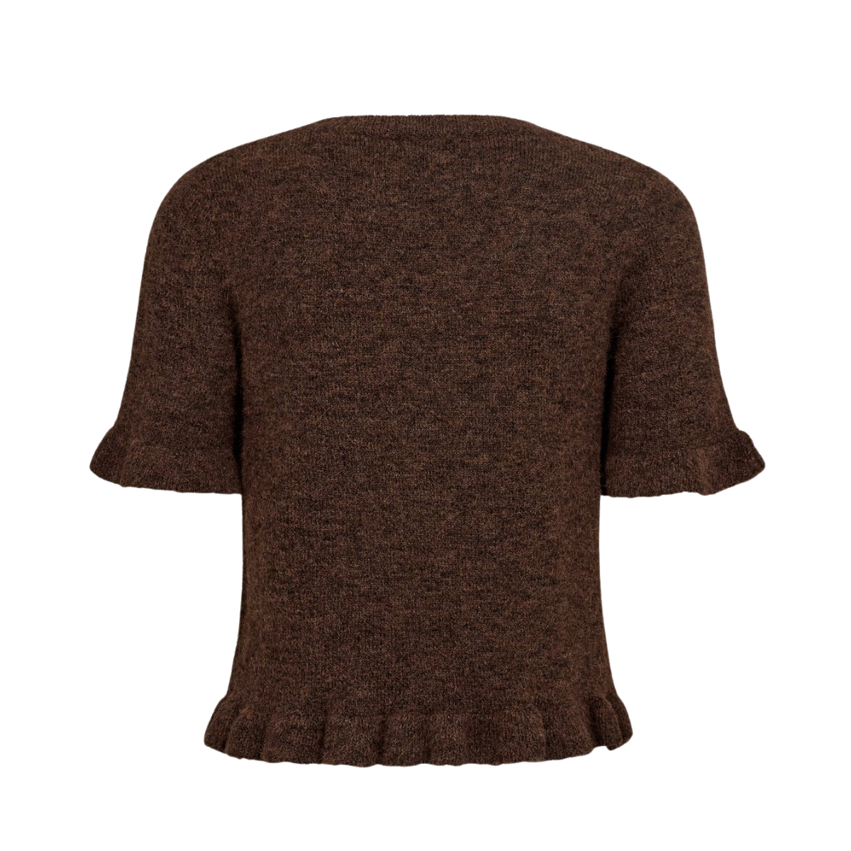 Landy Knit Blouse - Dark Brown