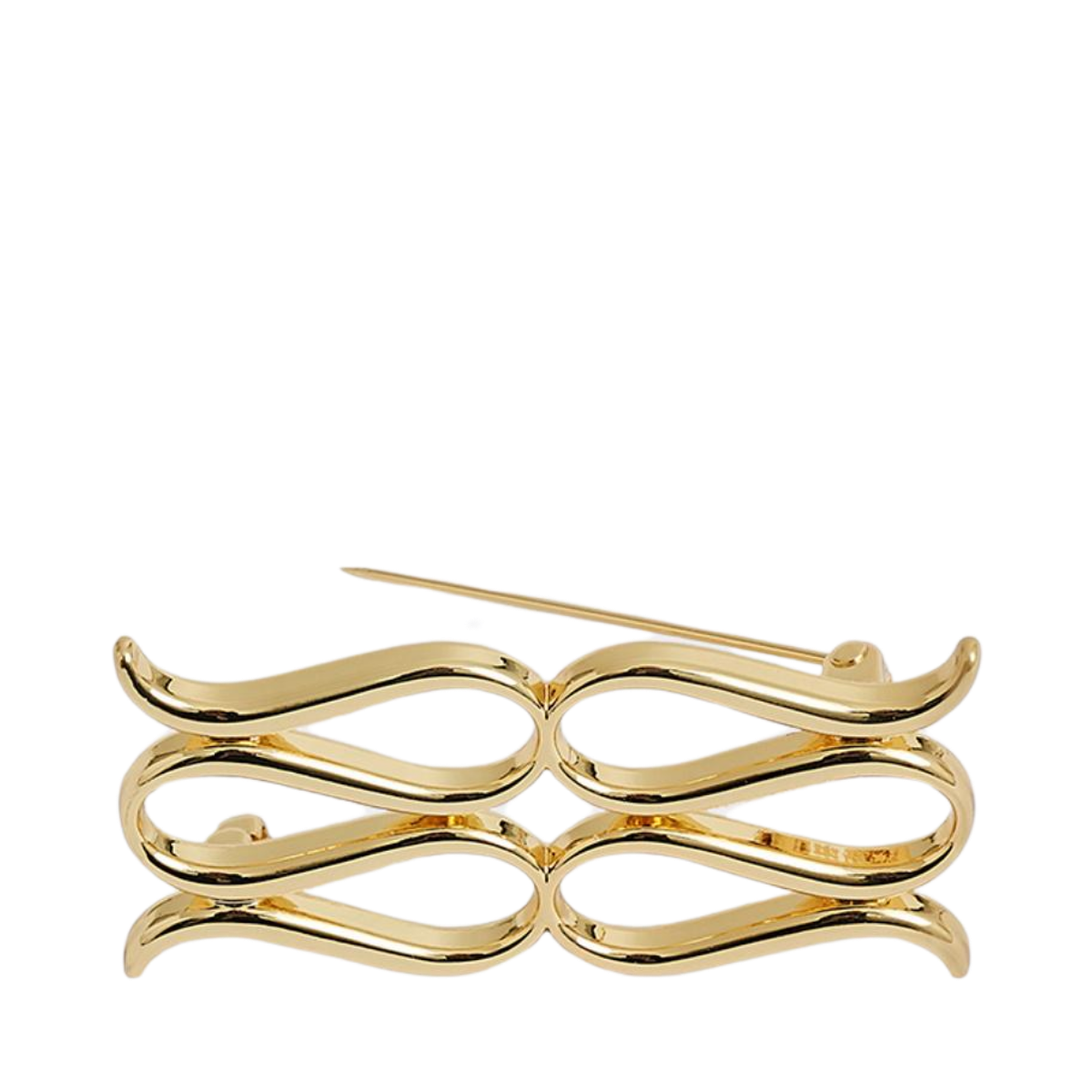 Monogram Brooch - Gold Metallic