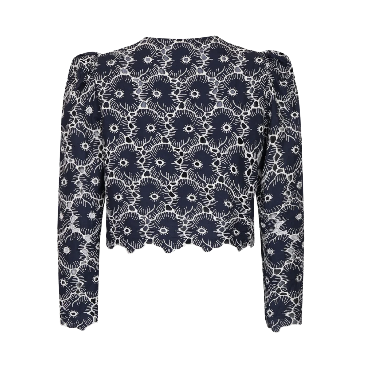 Broderie Angalise Jacket - Marine