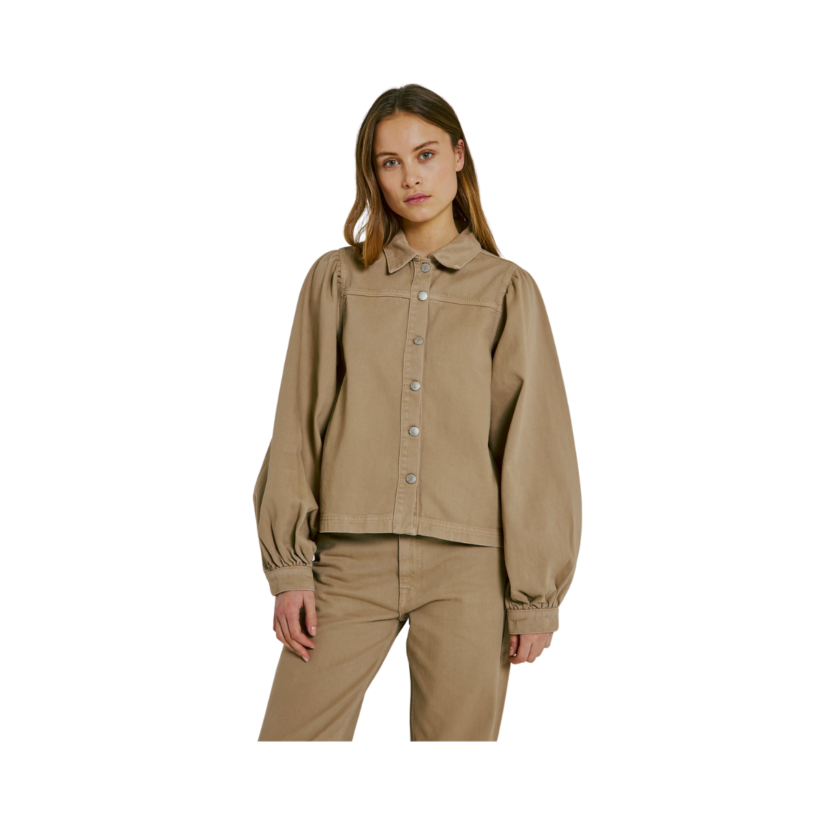 Ninni denim shirt - Dark Sand