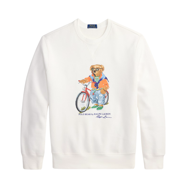 Knit Sweatshirt - White Summer Bear