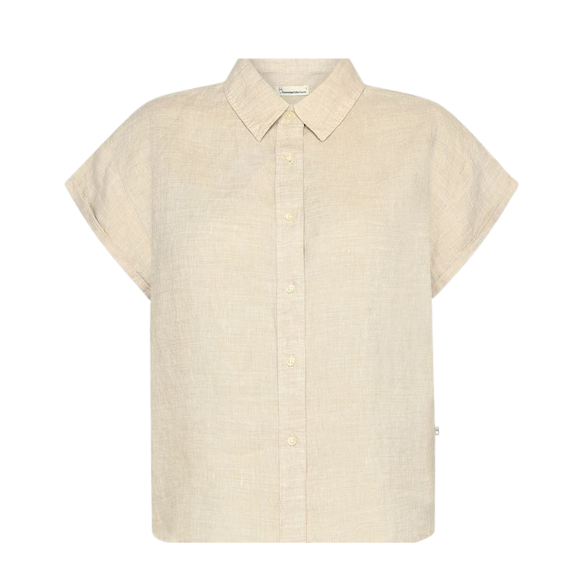 Aster Fold-Up Linen SS Shirt - Light Feather Gray