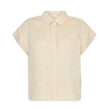 Aster Fold-Up Linen SS Shirt - Light Feather Gray