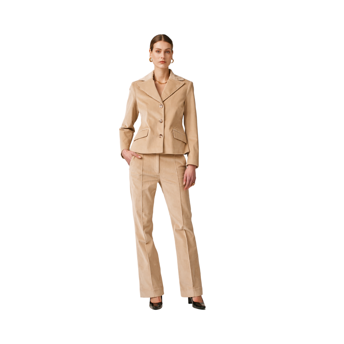 Curdoray flared trousers - Beige