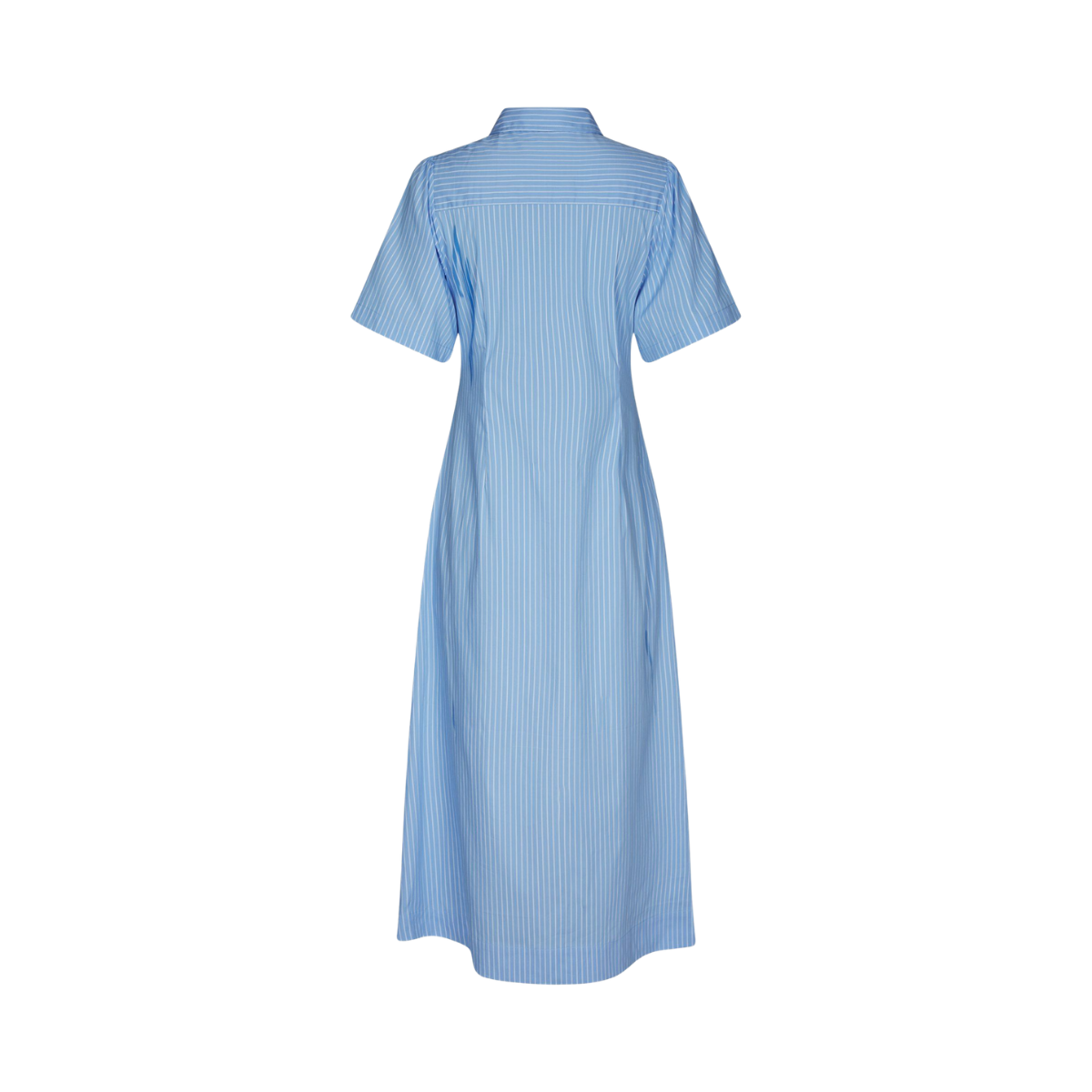 Baia Stripe Poplin Dress - Light Blue
