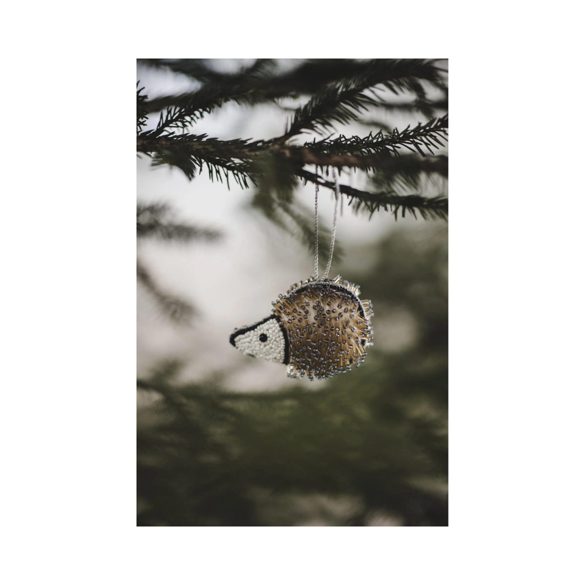 Ornament Hedgehog Julgransdekoration - gold