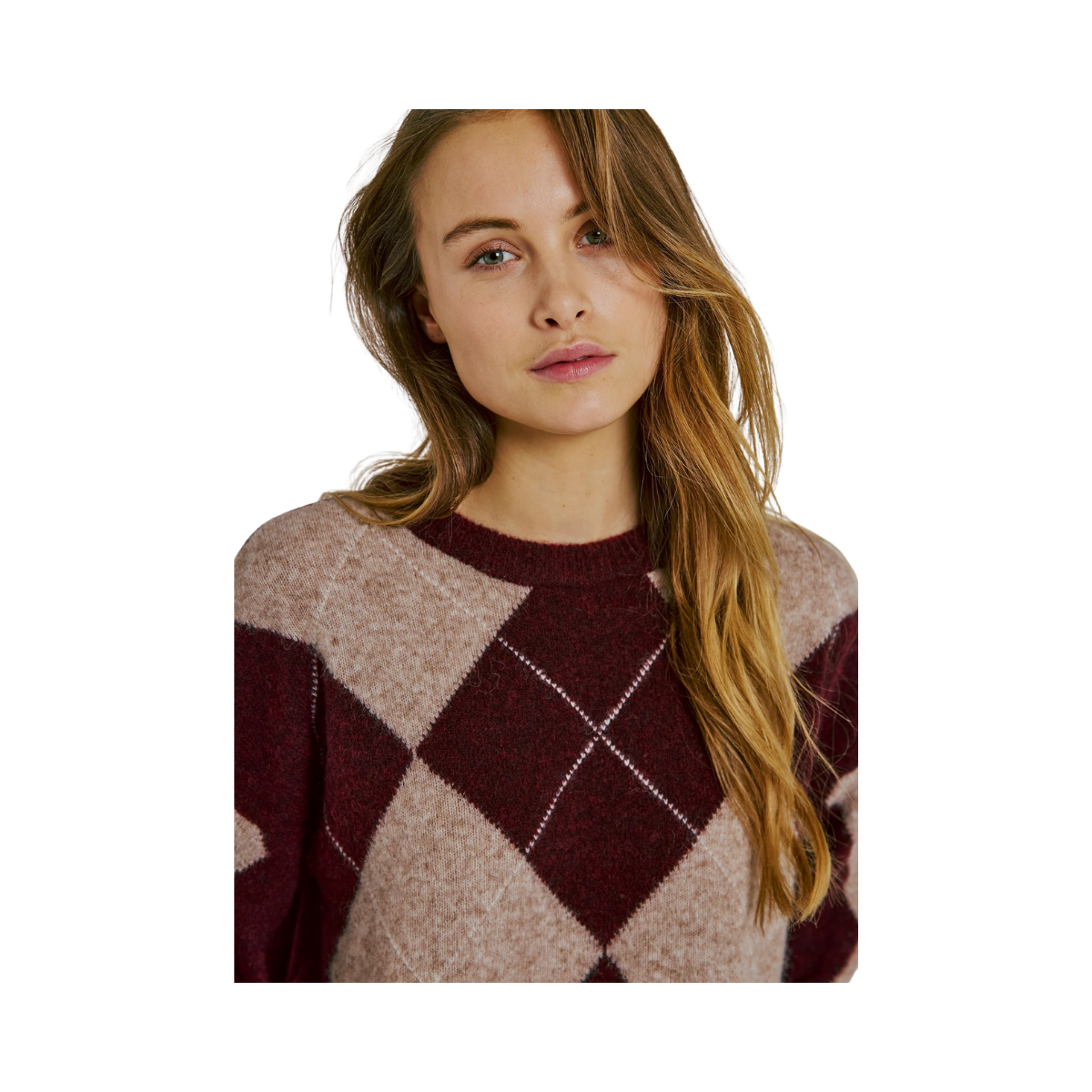 Logan Knit Top - BORDEAUX
