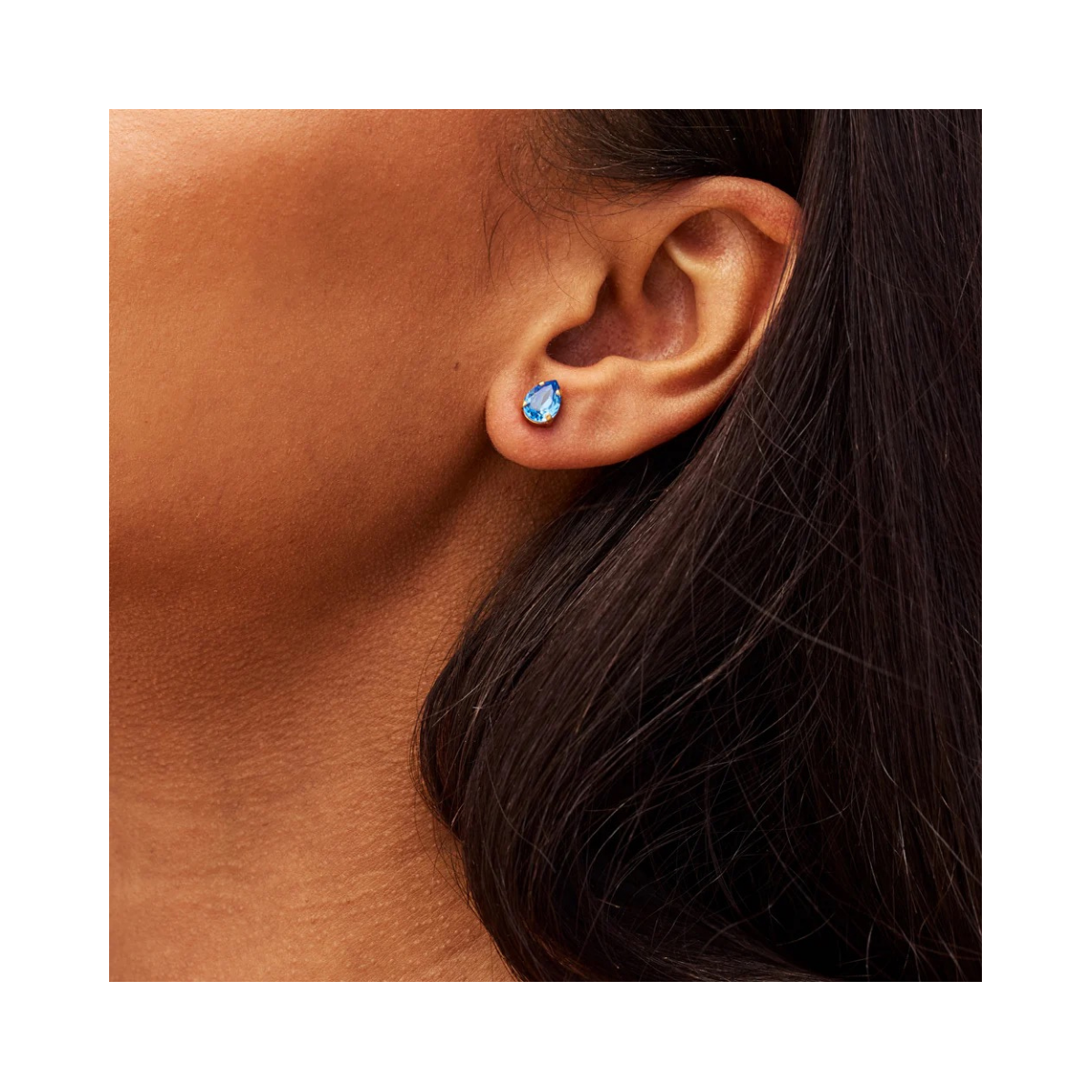 Amelia Stud Earrings Gold - Recreated Iceblue