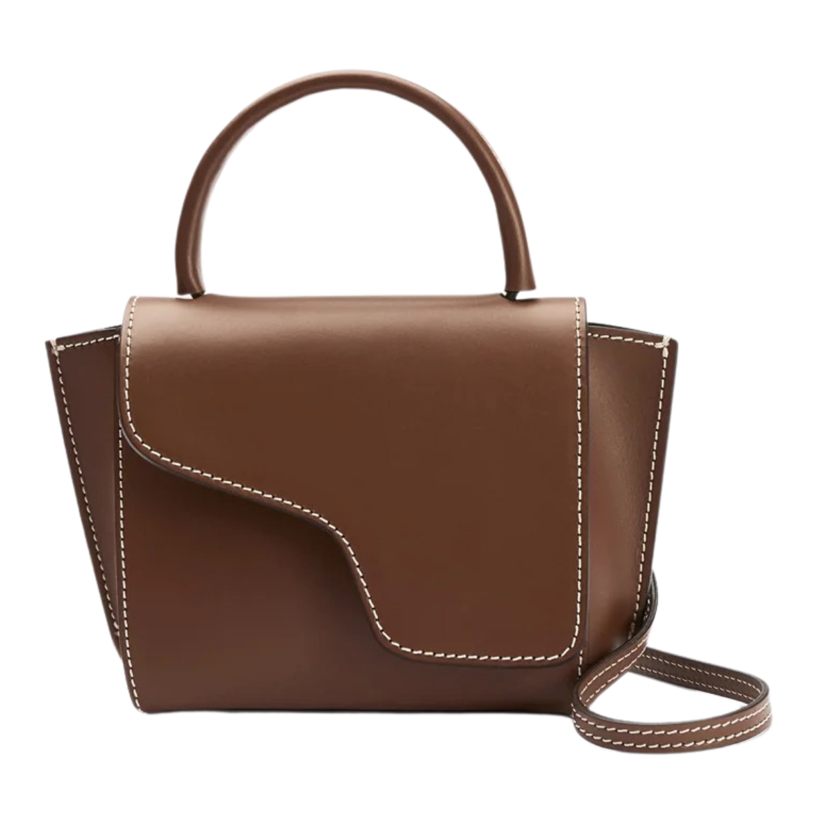Montalcino Leather Mini Handbag - 1079 Cannella