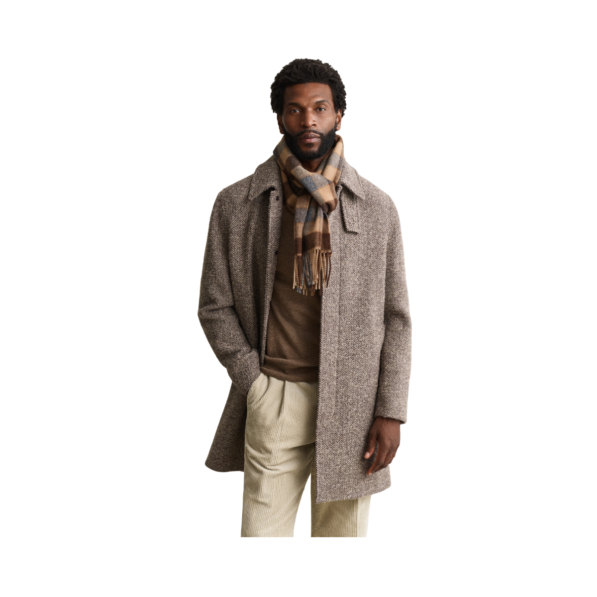 Wool Car Coat - Mist Taupe